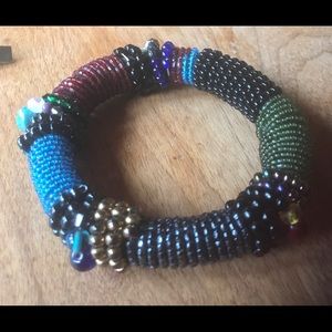Bangle beaded bracelet